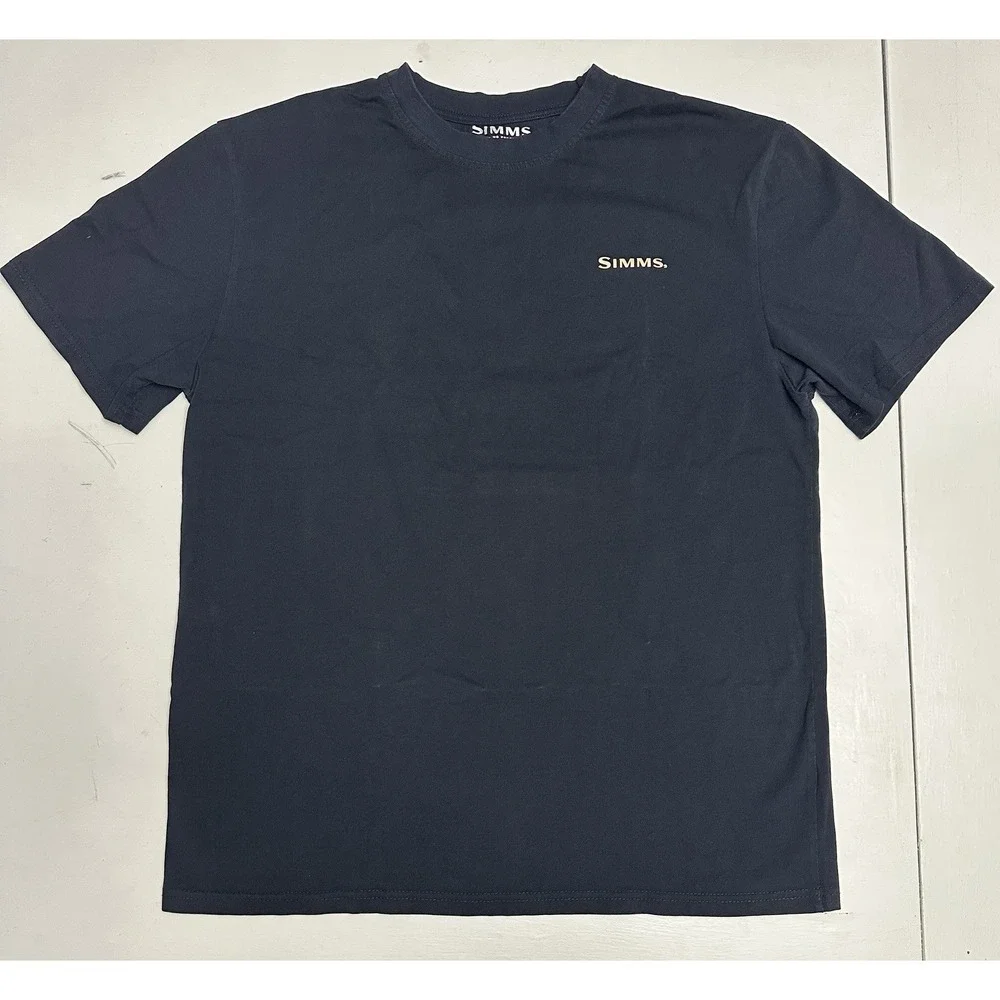 Simms S25 Artist Tee Shirt Snapper Navy Blue Size XL